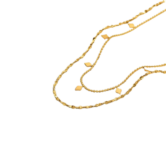 Dubbele schakelketting ketting